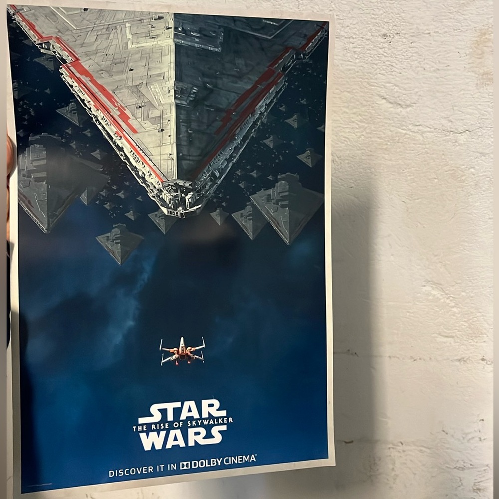 Star Wars Rise of Skywalker Dolby Movie Poster: Ship Flying Up 2019 13 x 19